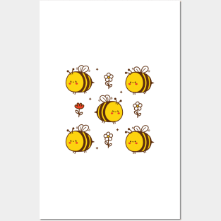 Bees and Flowers Posters and Art